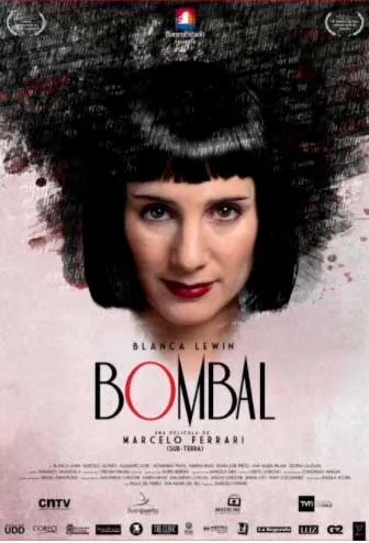 Afiche de la película «Bombal», de Marcelo Ferrari, con el retrato de una mujer de flequillo y cabello oscuro