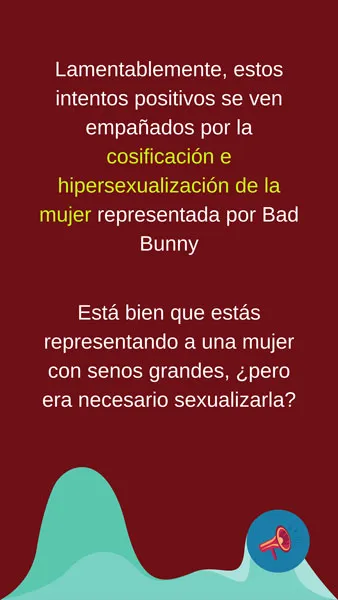 Tarjeta sobre la cosificación e hipersexualización de la mujer en «Yo perreo sola»